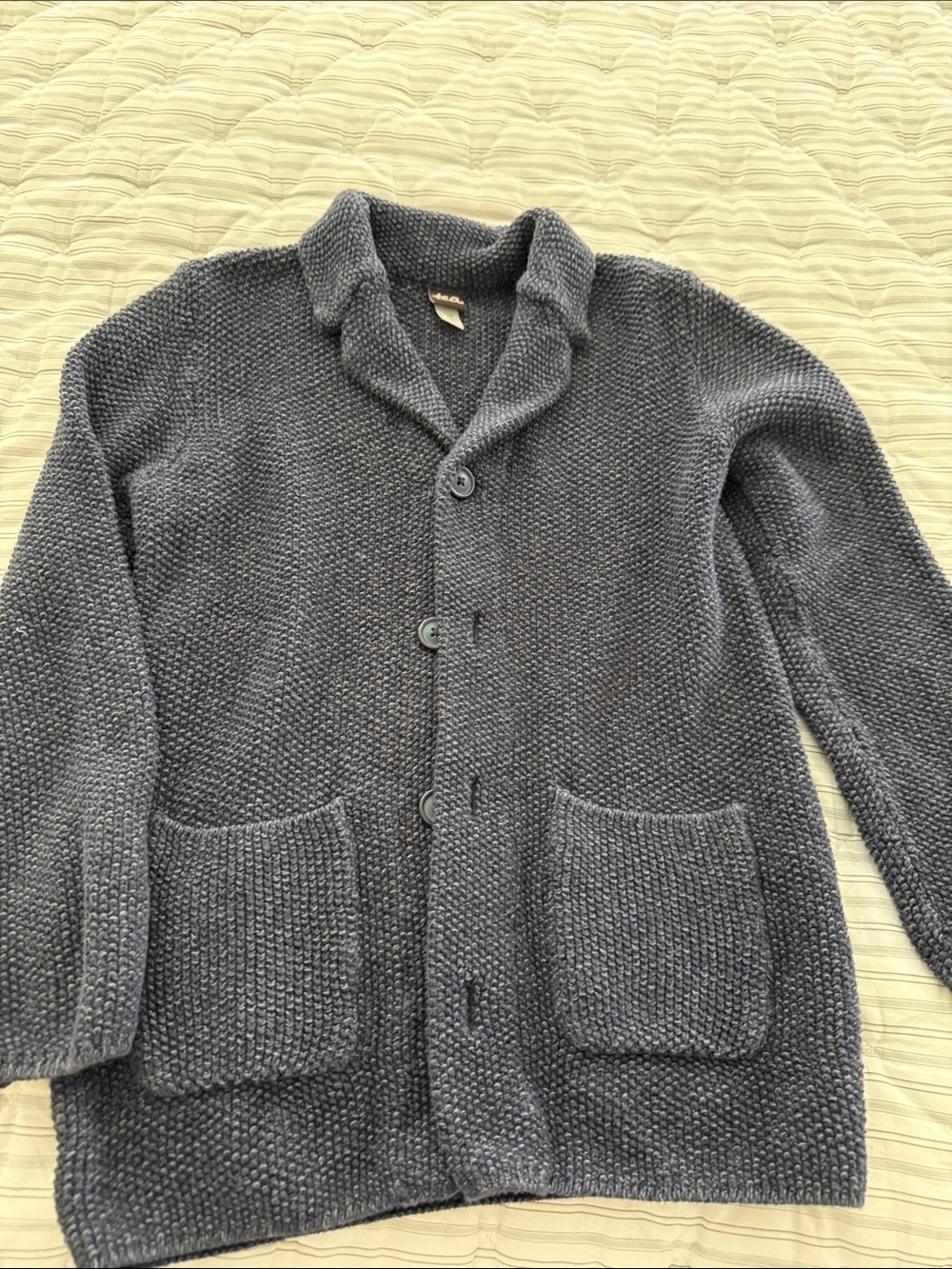 Tea Collection Kids Charcoal Shawl Collar Cardigan